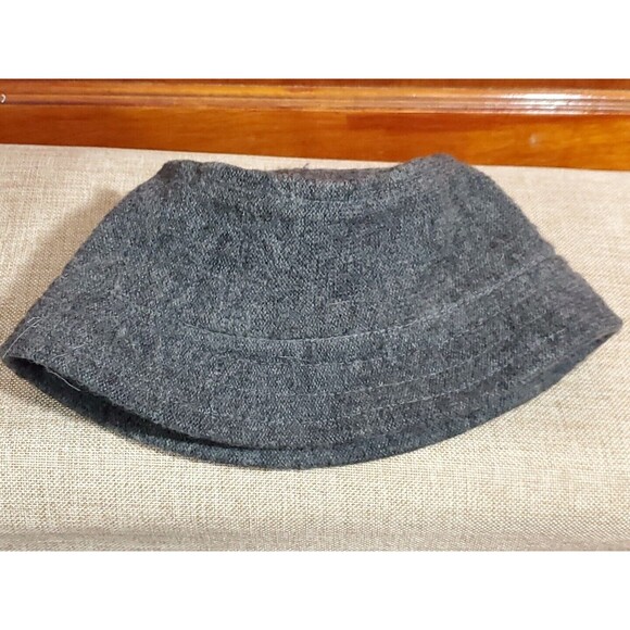 Old Navy M/L Unisex Wool Blend Gray Knit Cloche Bucket Hat - Picture 6 of 9